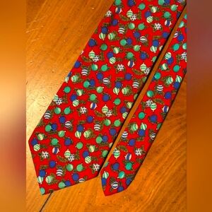 Jos. A. Bank Christmas Ornament Pattern Tie